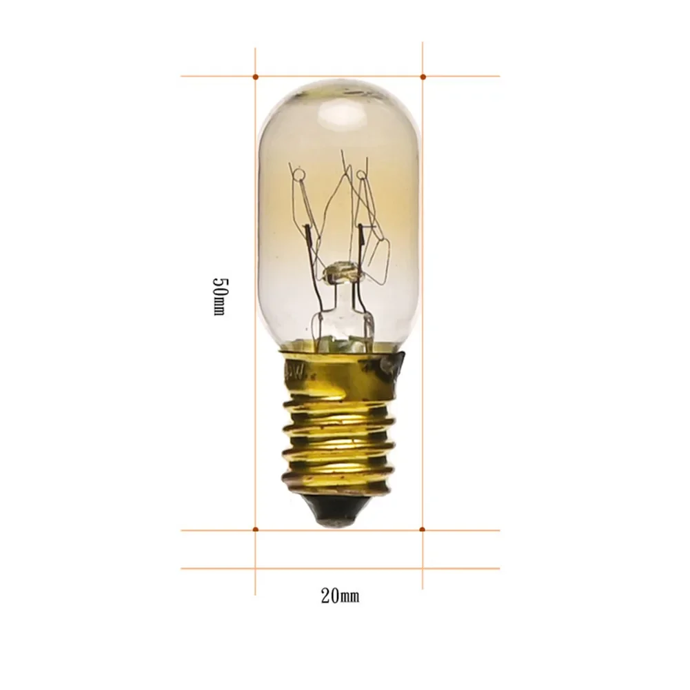 10 pz/set Lampada di Sale Lampadina 15w E14 Vite In Pigmy Lampadine Frigo Apparecchio Forno di Ricambio Lampadine di Vetro Per Frigorifero Accessori