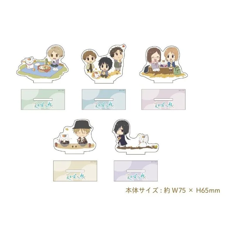 

Natsume Yuujinchou Anime Figures Stand Model Plate Nyanko Sensei Plate Desk Decor Standing Desktop Decoration Kids Friends Gift