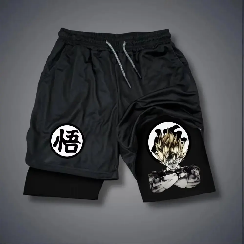 

Dragon Ball Goku аниме мужские шорты летняя уличная одежда повседневные свободные спортивные штаны для фитнеса и тренировок модные быстросохнущие брюки спортивная одежда