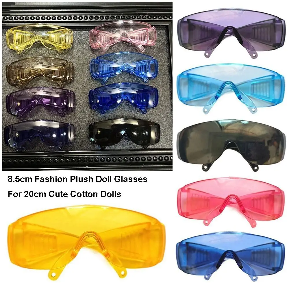 High Quality 8.5cm Doll Glasses Fashion Colorful Ski Goggles Eyeglasses Cute 20cm Cotton Dolls Glasses for 1/3 1/4 BJD Dolls