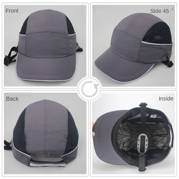 Bump Safe Cap Baseball Hat Style Protective Anti-collision Hard Hat Helmet Head Protection Work Safety Repairing