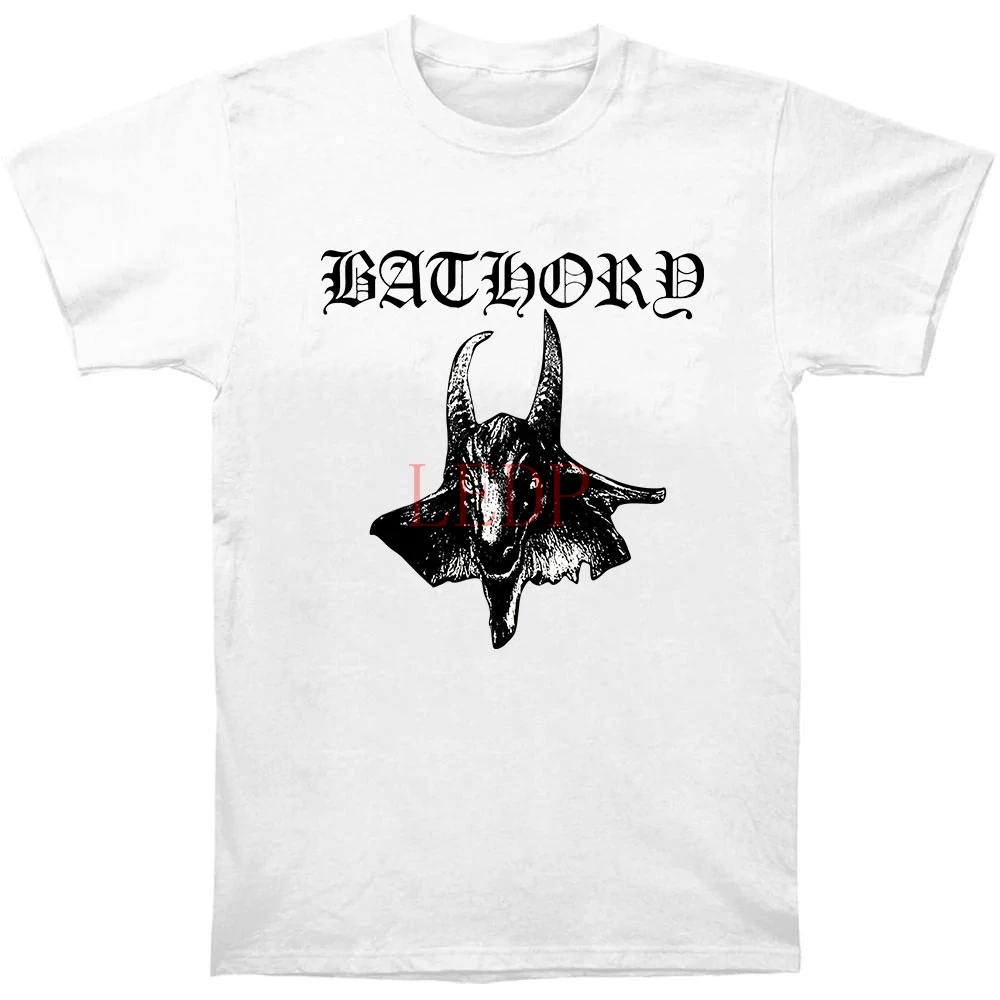 Bathory First Album 1984 T Shirt White Swedish Extreme Metal Band