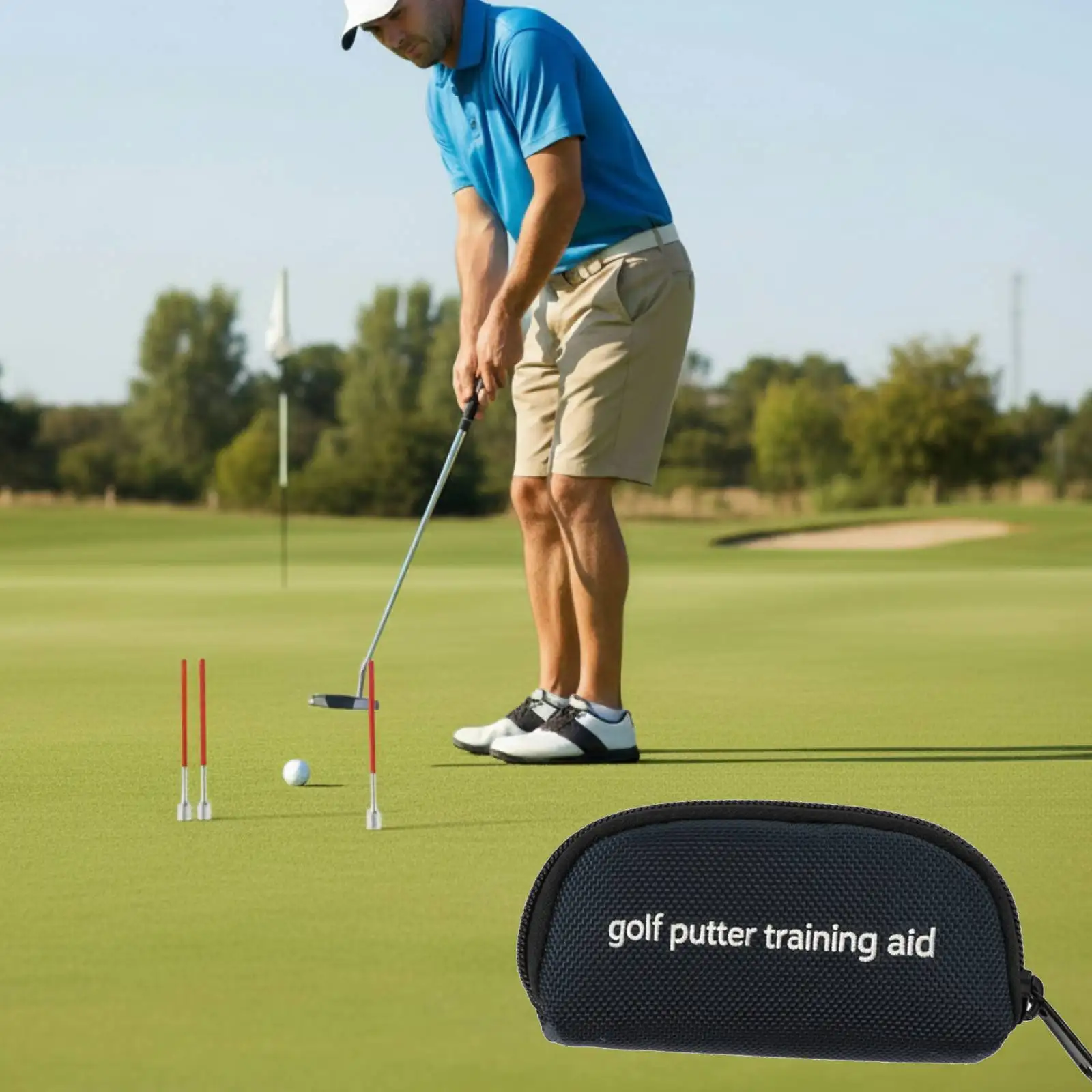 

Golf Alignment Rods Sturdy Detachable Swing Corrector Accessories Golf Training Aid for Indoor Outdoor Practice Equipment