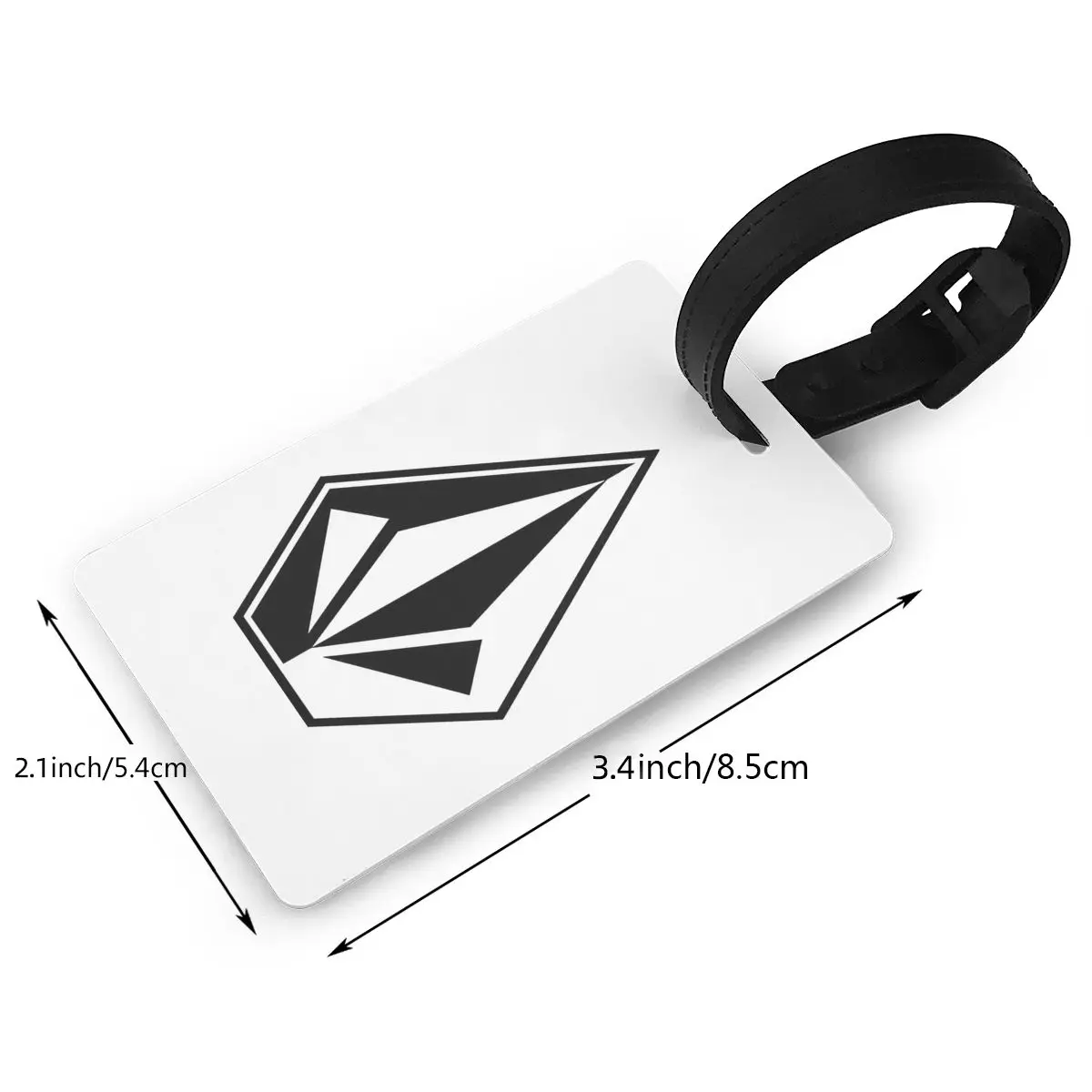 Volcom Logo Luggage Tags Suitcase Accessories Travel PVC Cute Baggage Boarding Tag Portable Label Holder ID Name Address