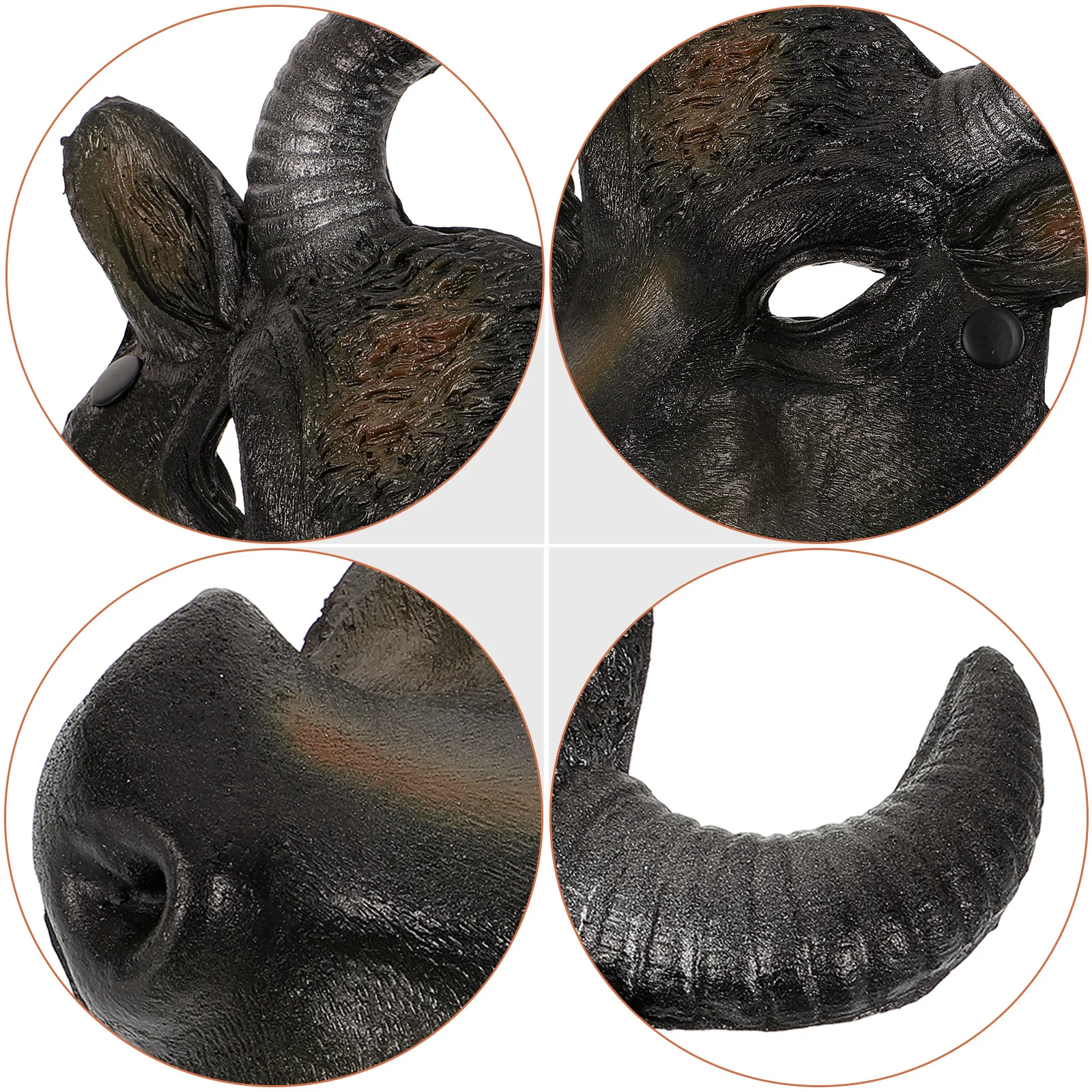 

Bull Head Mask Halloween Costume Masquerade Party Decorative Face Mask for Carnival Festival Cosplay Photo Props