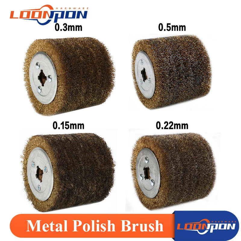 

Deburring Abrasive Stainless Steel Wire Round Brush Polishing Grind Buffer Wheel 0.15/0.3/05mm for Wood Metal Paint Rust Removal