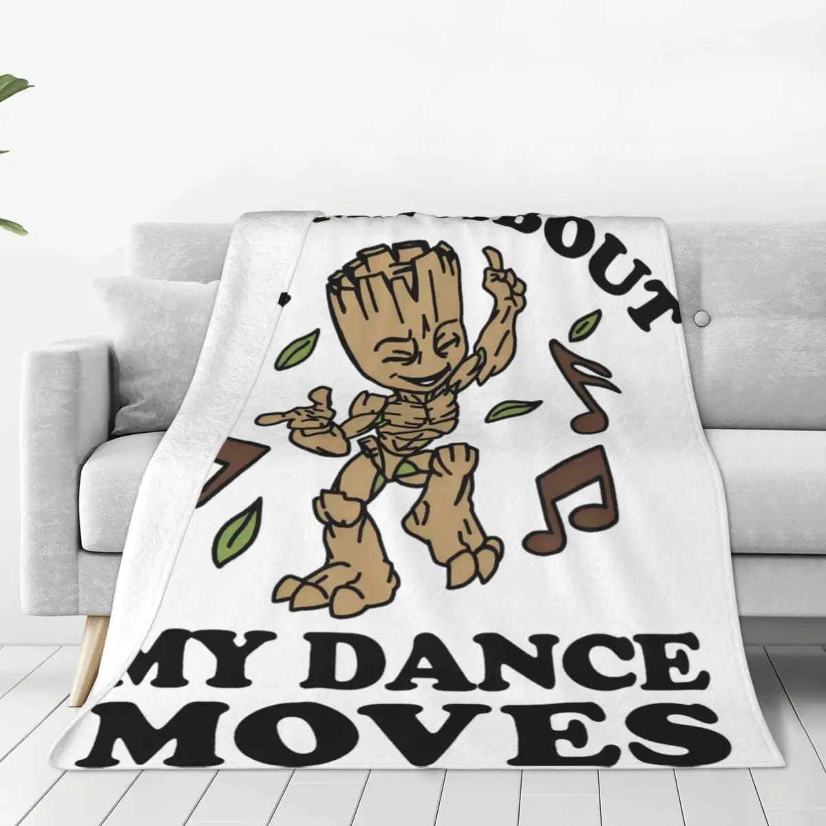 

Marvel Guardians Of The Galaxy Groot Ask Me About My Dance Одеяло Фланелевое одеяло для путешествий и офиса