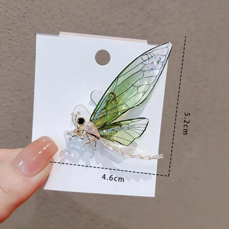 Green Violet 2 Color Niche Design Senior Sense Dragonfly Brooch Light Luxury Suit Pin Personality Fashion Corsage Accessories