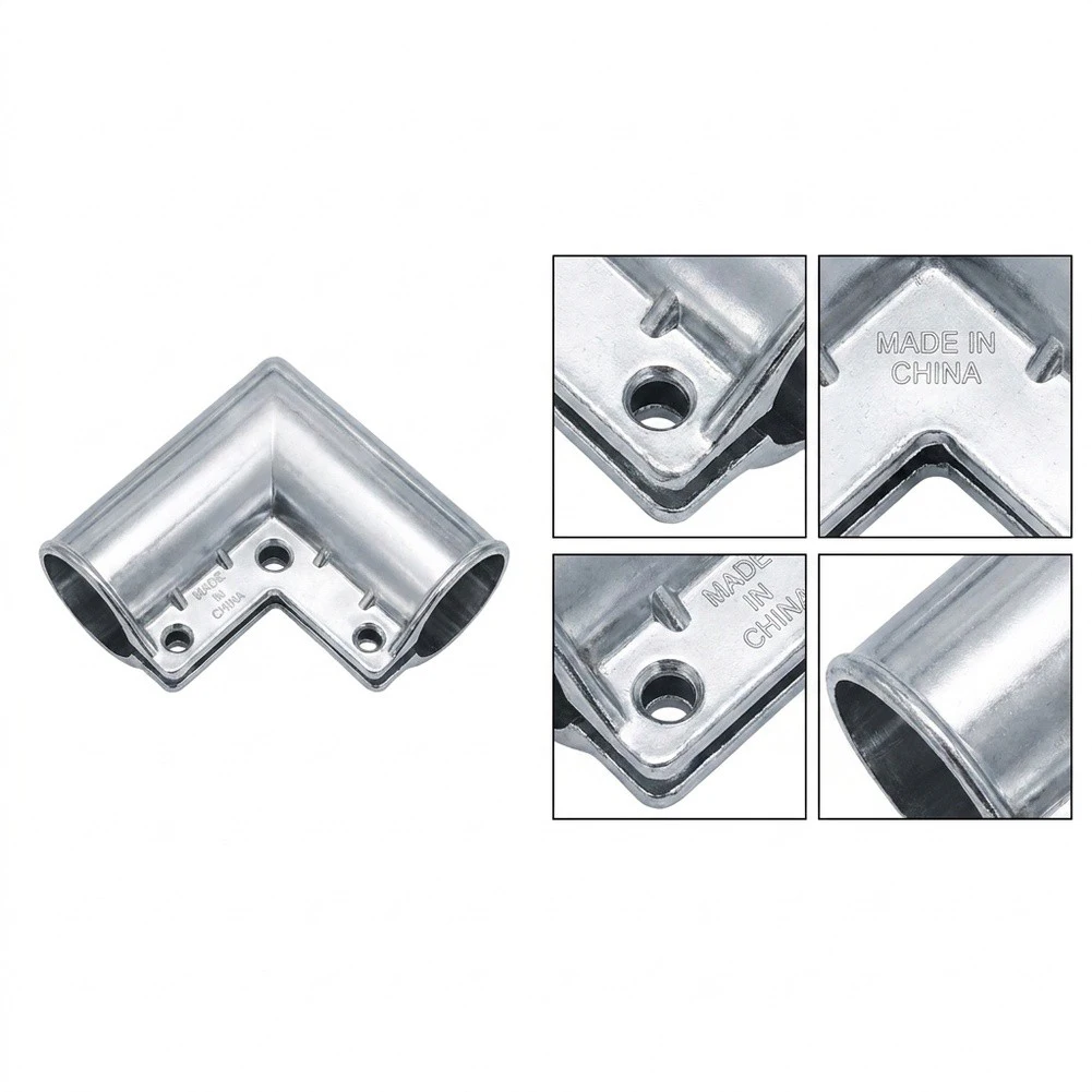8 Piece Die Cast Aluminum Corner Elbow Set For 1-3/8 Inch Chain Link Fence Gate Frame Repair Hardware