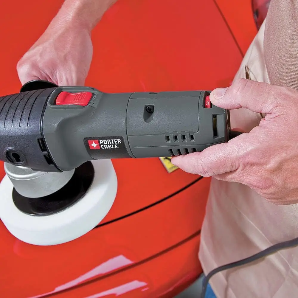 Polidor e amortecedor para carro PORTER-CABLE, 6 polegadas, orbital, velocidade variável