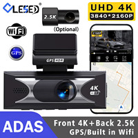 Dash Cam UHD3840*2160P 4K + 2.5K Dual Lens Car DVR With ADAS 5G WiFi GPS Dashcam Black Box Video Drive Recorder HDR Night Vision