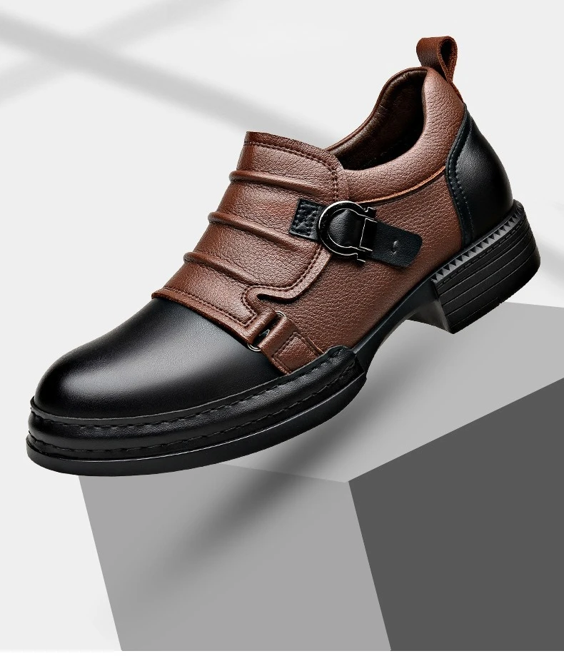 Spring Autumn New Retro Ankle Boots for Men Zipper Designer Genuine Leather Boots Male Fashion High Quality Platform Shoes Man