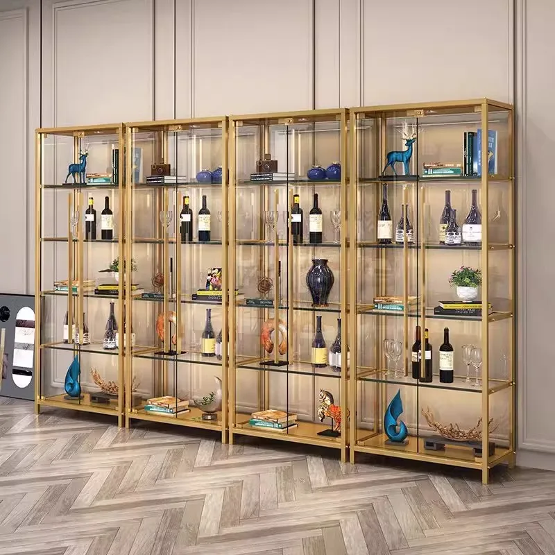 عرض الأثاث الخشبي خزانة صغيرة برج الشمبانيا نظارات البلاستيك بار الأثاث أكواب الخمور خزانة النبيذ الرف الزجاجي