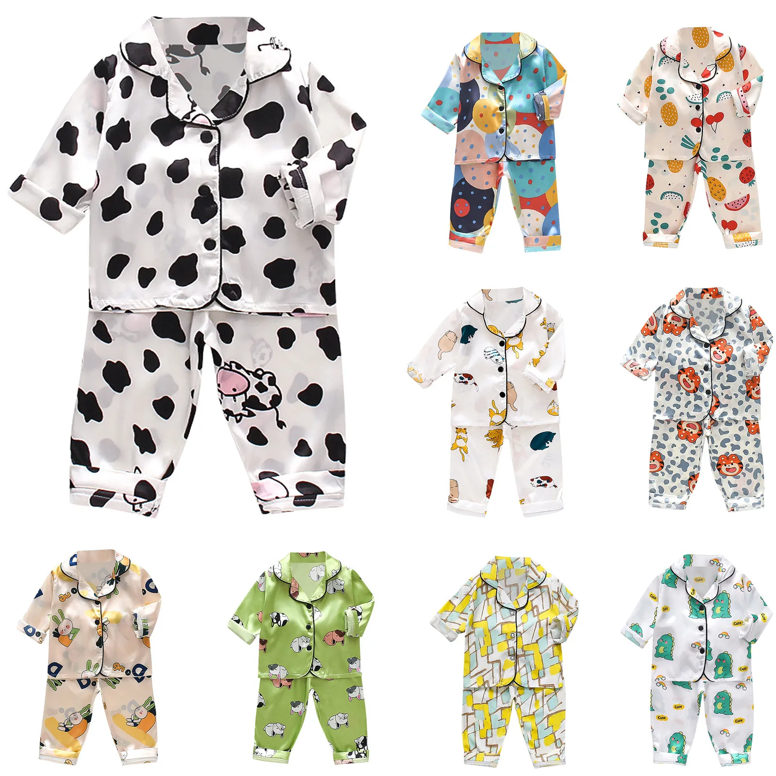 Kids Clothes Girls Sleepwear Children's Pajamas Set for Easter Pajamas Child Boy Print Loungewear Sets Pijama Infantil Meninas