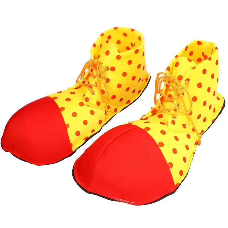 1 Paar Halloween Jungen Sandalen Schuhe große Clown Schuhe Clown Riesen hut Requisite