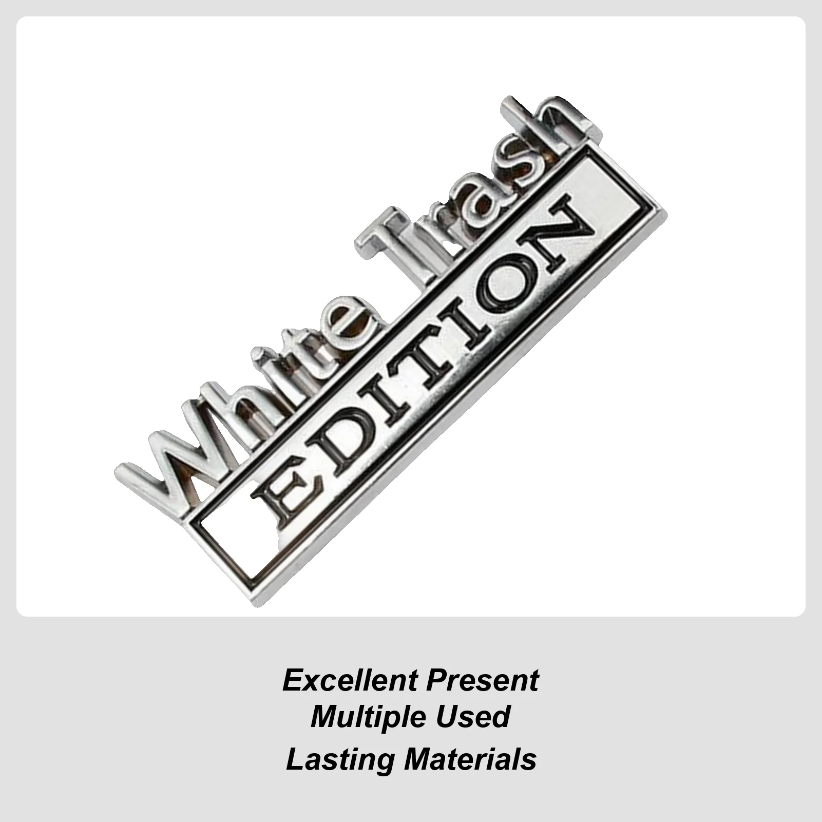 Metal Decals For Cars 3D Adhesive Edition Waterproof Car Emblems And Badges For Golf Cart Vehicle Auto Truck Motorcycle Decor
