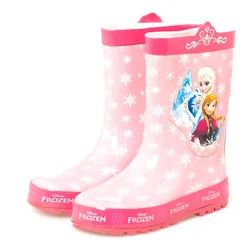 Disney cartoon boys and girls rain boots children water shoes non-slip princess frozen shoes elsa anna boots