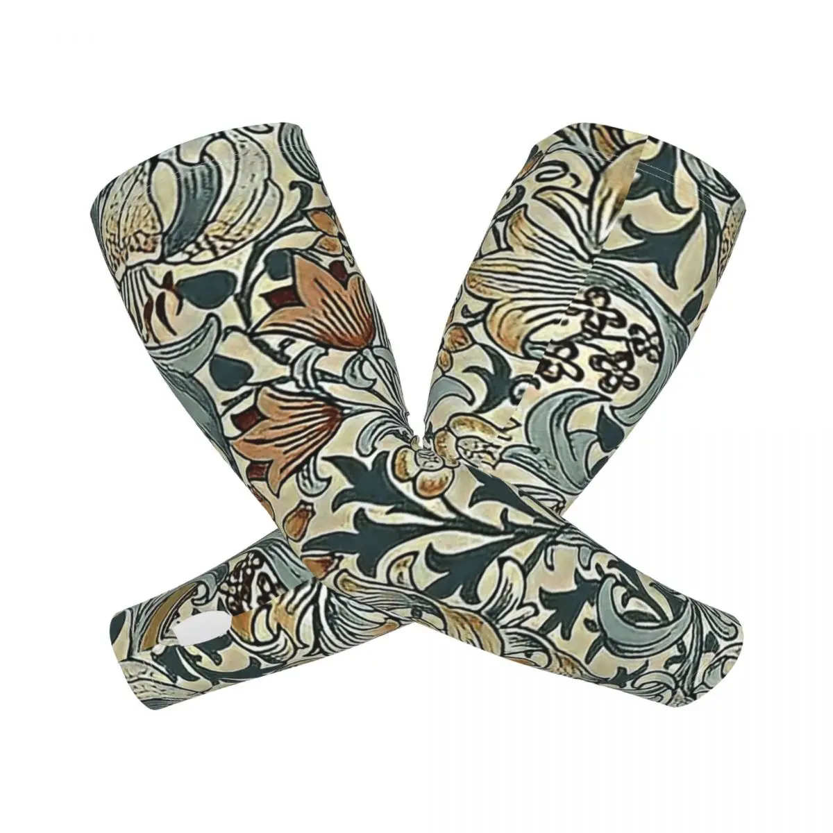 

William Morris Bullerswood уличные рукава для защиты от солнца и ультрафиолета, летние рукава из ледяного шелка для езды на велосипеде с татуировкой