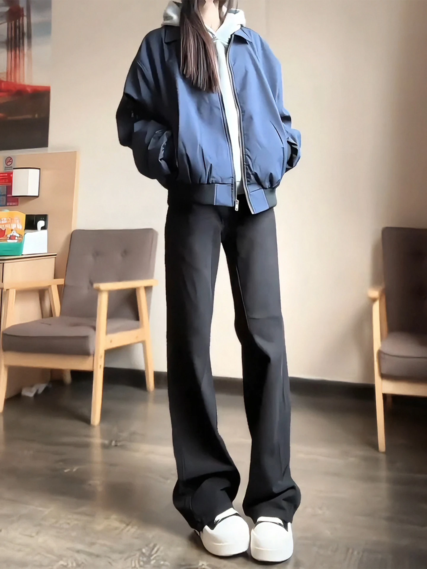

Куртка-бомбер Cleanfit American Style из хлопка для мужчин и женщин, с отложным воротником, стеганая, легкая верхняя одежда