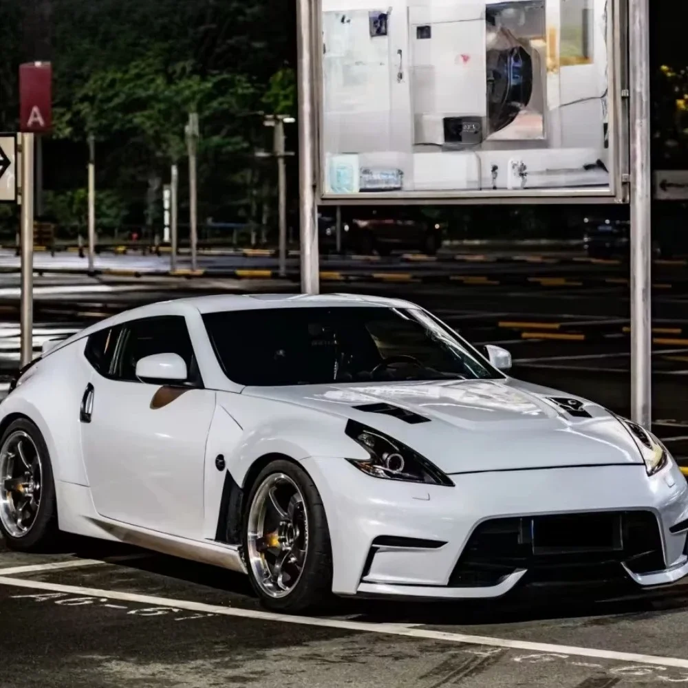 New Carbon Fiber Engine Hood for 370Z MBJ Style Replacement Hood Direct Fit Body Parts Styling Upgrade Bolts Bolt-On