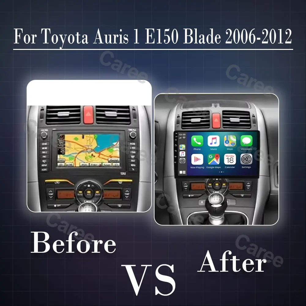 Car Radio Android For Toyota Auris 1 E150 Blade 2006-2012 Multimedia Carplay Car Stereo Autoradio Head Unit Navigation GPS WIFI