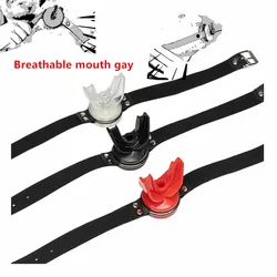 Adjustable Strap on Mouth Gag for Silicone Breathable Ball Gag for Adult Bondage Restraints Sex Play