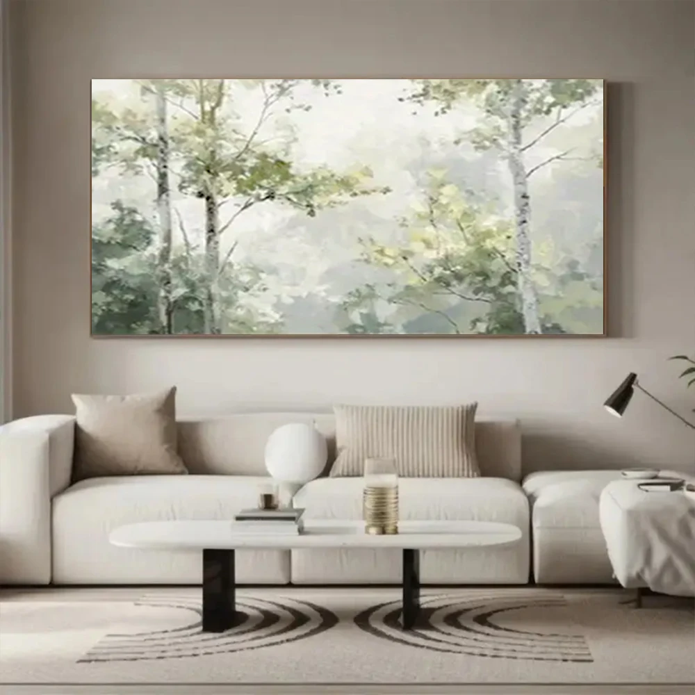 

100% Hand-Painted Oil Painting Modern Mural Abstract City View Canvas Picture Large Cuadros Wall Art For Home Decor Paintings