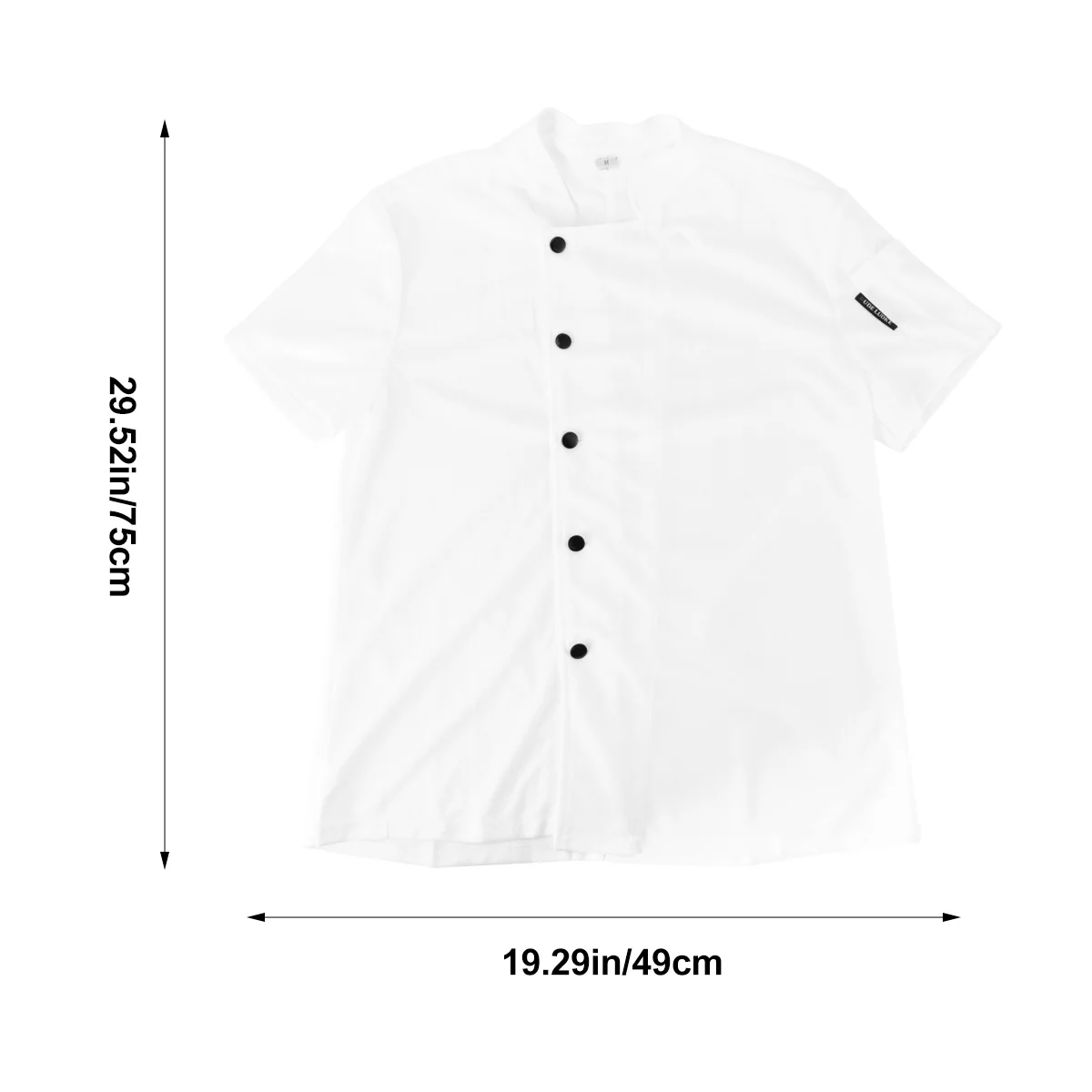 1pc Breathable Mesh Chef Uniform Short Sleeve Cook Jacket For Restaurant Hotel Kitchen Workwear Men Women Solid-Color