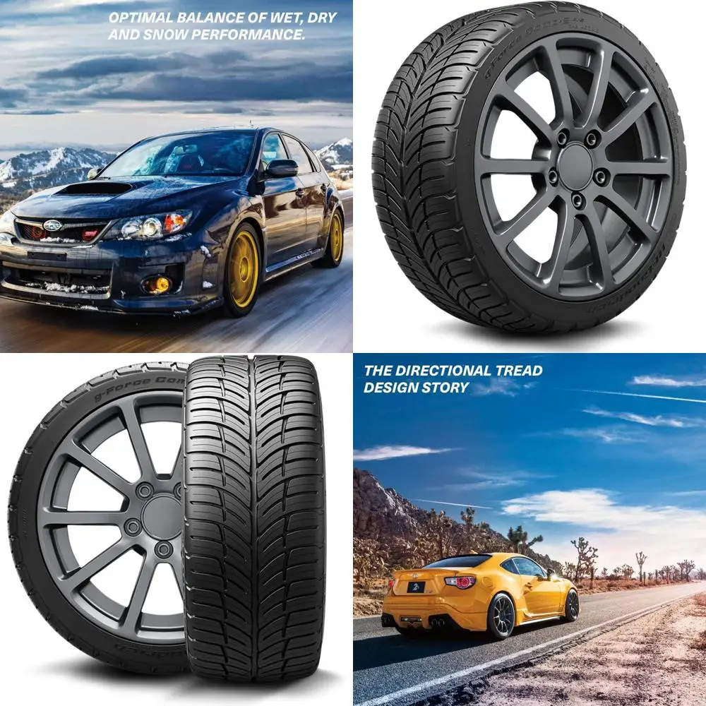 Pneu de carro radial para todas as estações G-Force Comp-2 A/S Plus para desempenho ultra-alto, 245/45ZR17/XL 99W