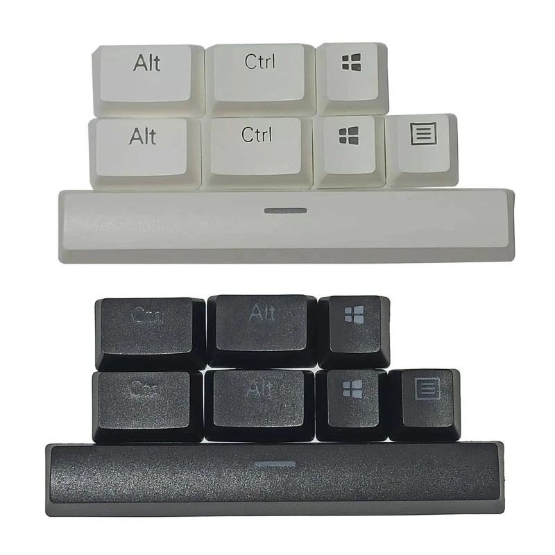 OEM الشخصي PBT 6U الفضاء Keycap الخلفية Keycap ل Ra-zer BlackWidow هانتسمان الكرز MX لوحة المفاتيح الميكانيكية 8 مفاتيح