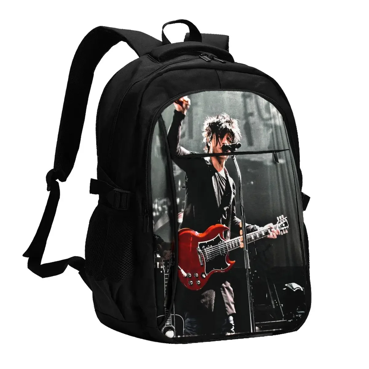 Ransel Laptop Perjalanan Indochine Rock, Ransel Laptop Bisnis Tahan Air dengan Port Pengisian USB Tas Kuliah untuk Pria Wanita