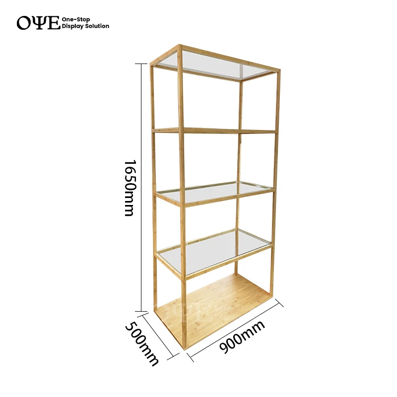 Customized product、OEM/ODM Customized Supermarket Retail Store Wooden Shelves Single Sided Display Stand