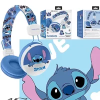 Disney Stitch-auriculares inalámbricos con Bluetooth, cascos con sonido estéreo HIFI y micrófono para Spider Man, dibujos animados de Anime para niños MF601