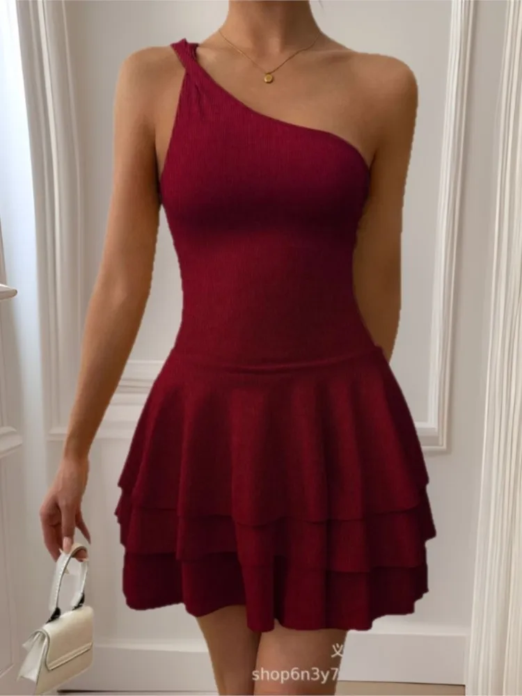 

Dresses For Woman Sexy Halterneck Backless Evening Dress Leace-up Solid Color Package Hip Vestidos Temperament Simple Style Slim