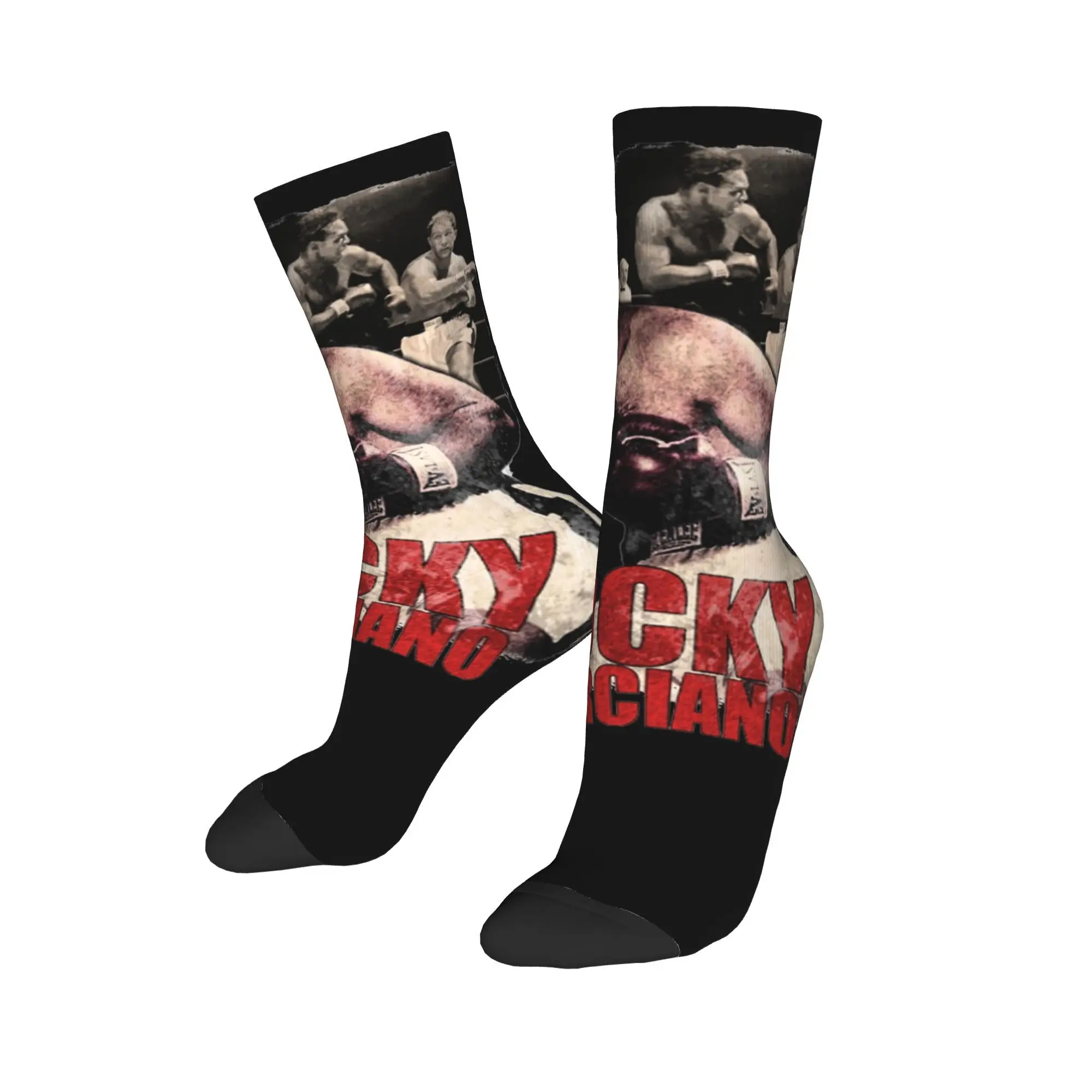 Cozy  Men Women Socks Rockys Marciano boxing boxer Accessories Comfortable  Graphic Sock All Seasons