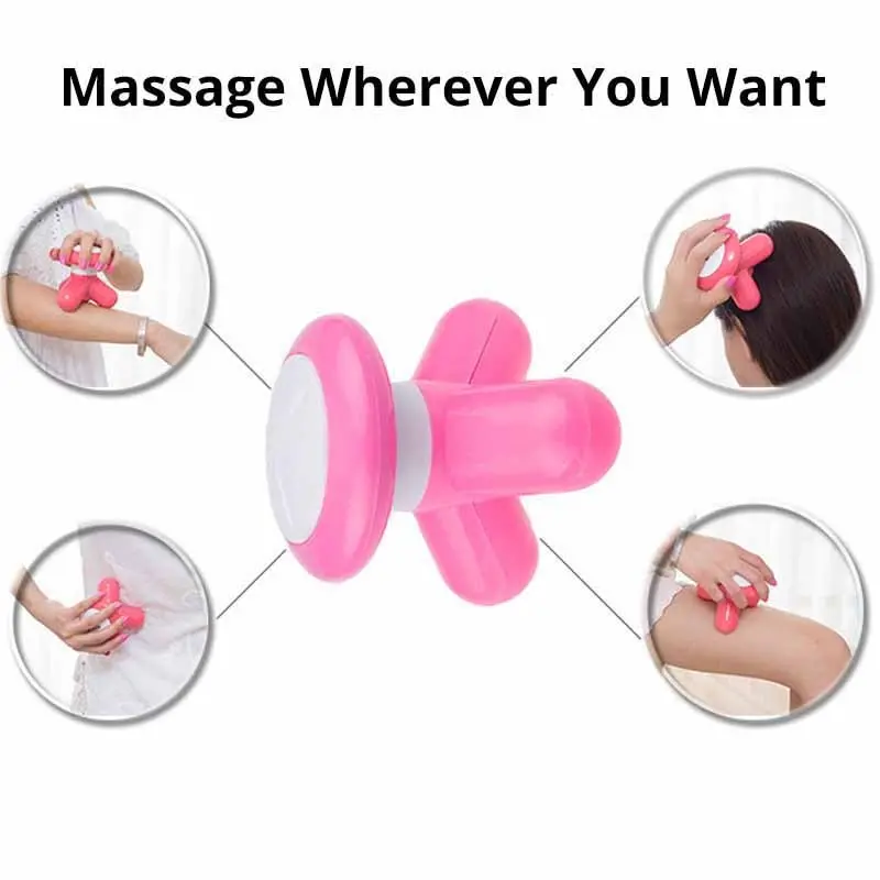 Electric Massager Body USB Electric Handled Vibrating Massage MultiMini Triangle Body Health Care Beauty Massager Small Massor