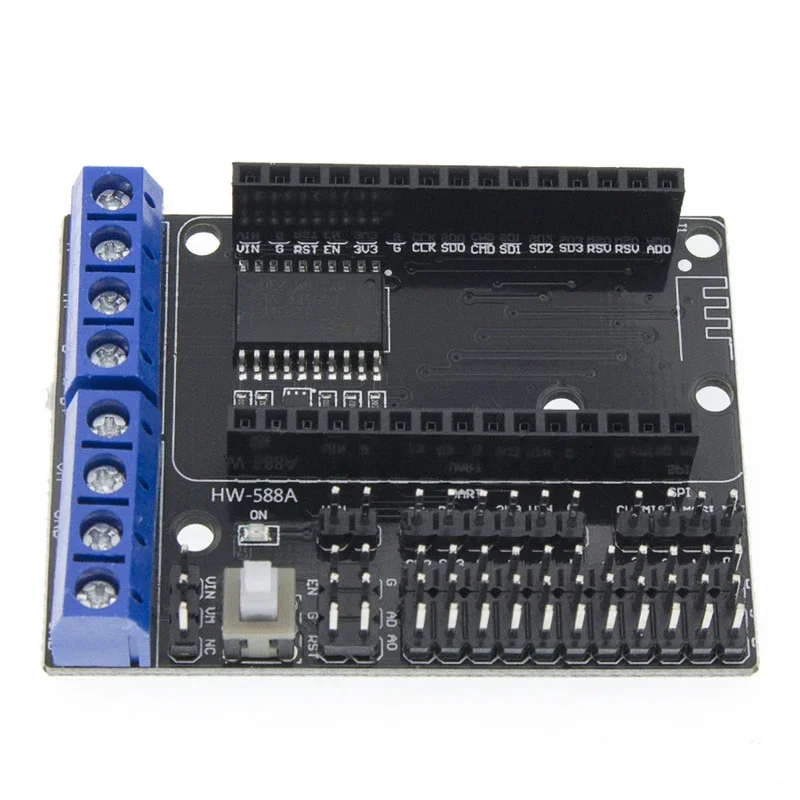 Nodemcu-motor escudo placa l293d para esp-12e, esp8266 esp 12e, brinquedo rc diy, wi-fi, controle remoto, carro inteligente