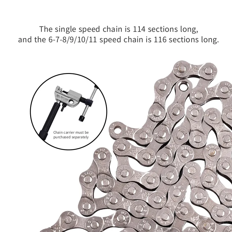 Mountain Bike Chain 8 Speed 9 10 11 Speed Road Bike 21 24 27 30s Speed Transmission Chain Equipment