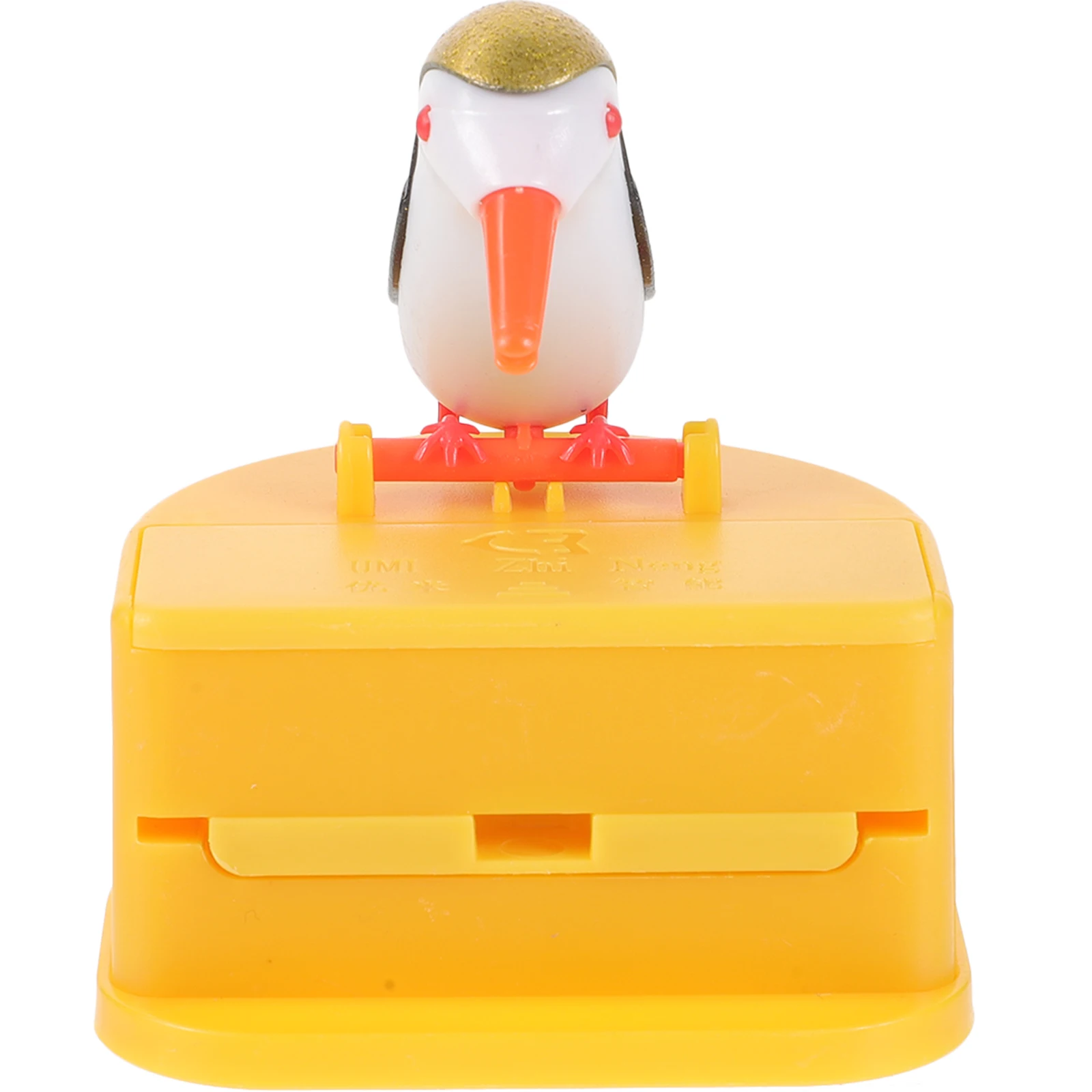 

Creative Pressing Toothpick Holder Green Bottom White Gold Bird Shaped Desk Container Easy Access Hygienic Home Kitchen Use