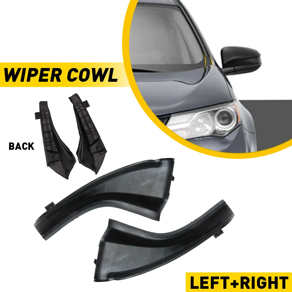 

2Pcs Windshield Wiper Cowl Extension Trim Fender Cover For Toyota RAV4 2013 2014 2015 2016 2017 2018 2019 Car Accessories