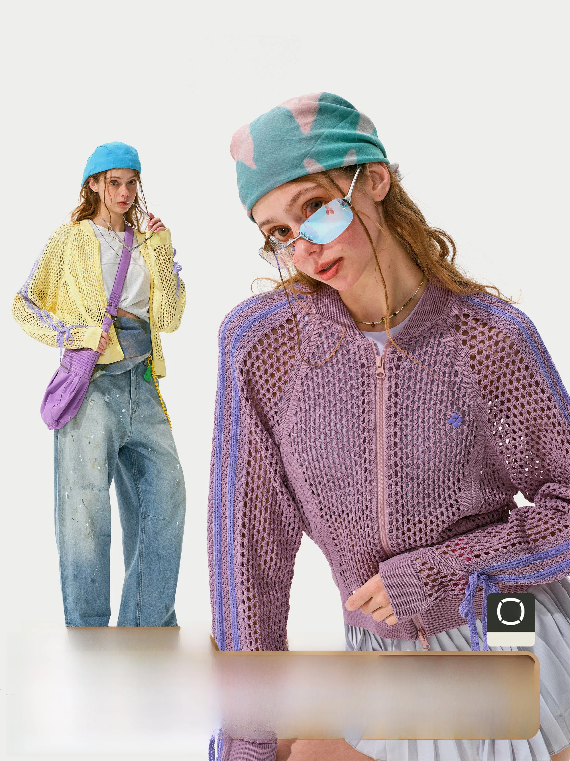 

Monterest Women's Striped Outerwear irt Jaet Spor Color Blo Hollow out Cardigan Loose Fit ort Length Long Sve