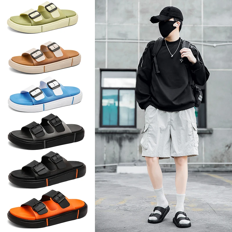 Slippers Men's Summer Outer Wear Non-Slip Lightweight Sandals Men's Outdoor Leisure Sports Large Size Beach Sandals