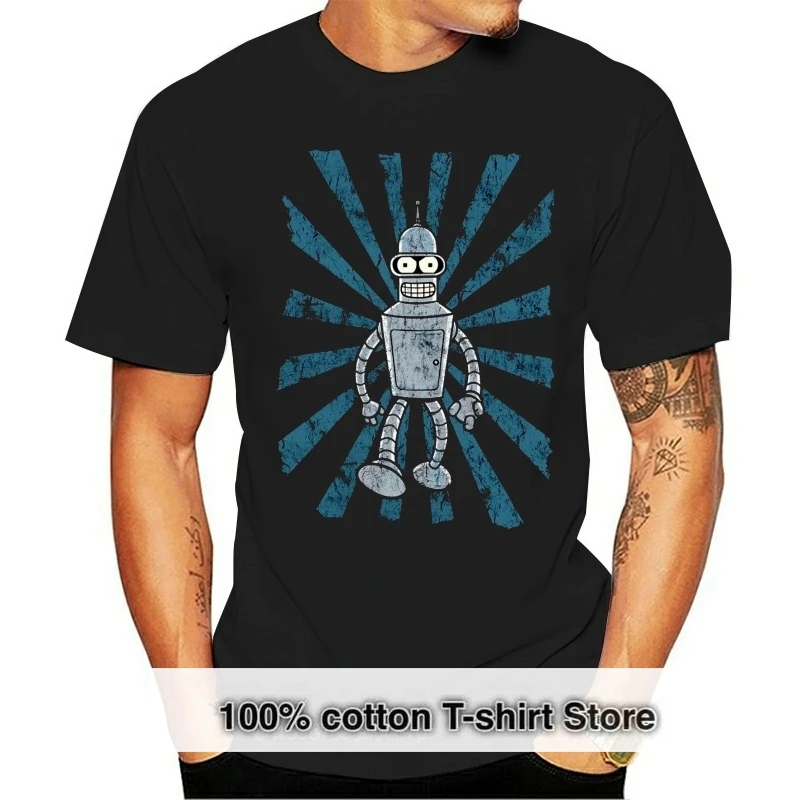 100% cotton O-neck printed T-shirt Vintage Bender T-Shirt