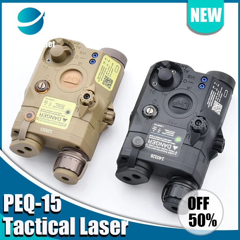 Tactical PEQ-15 PEQ15 Laser LA5C Airsoft Red Dot Green Blue IR Fill Light Indicator Weapon Scout Light LED Strobe Flashlight PEQ