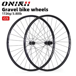 Gravel Bike Wheels Aluminum Disc Brake Wheelset 12x100mm 12x142mm Front 28H Rear 28H Support HG MS XD Cassette Body for Gravel