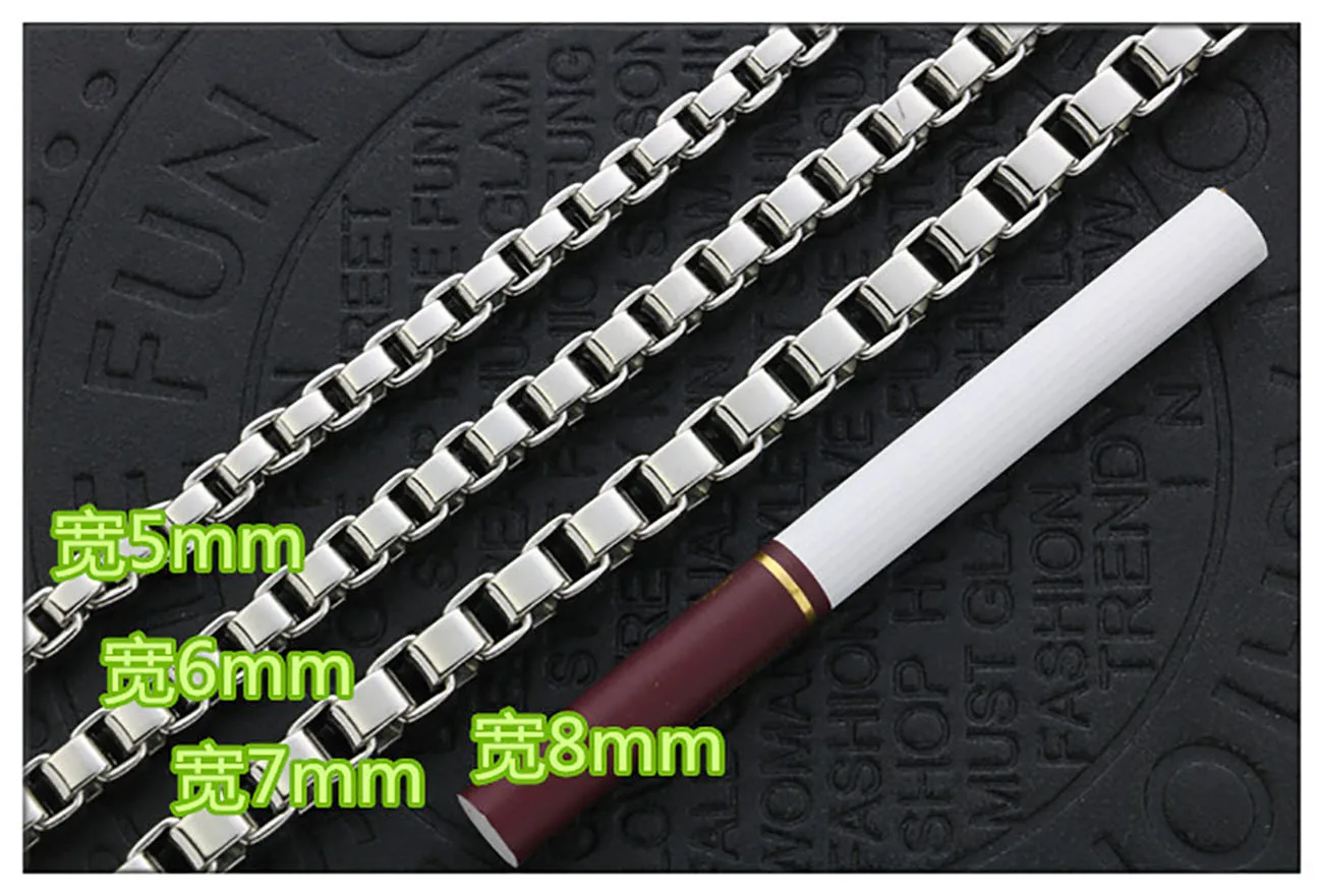 2023 New Fashion Box Chain Titanium Steel Men And Women Bracelet Jewelry Gift Hot Sale