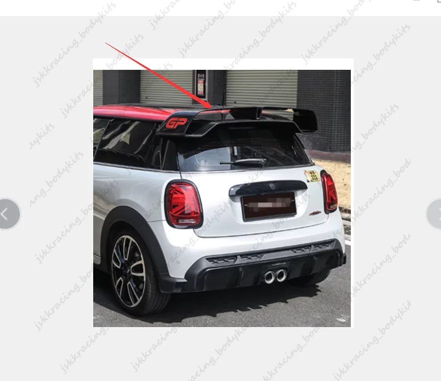For Mini Cooper S F54 Carbon Fiber Rear Trunk Roof Spoiler Wing Trim Bodykits