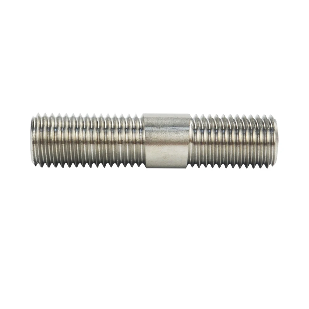 LZONE - 10mm M10x1.25 Exhaust Stud 303 Stainless Steel Double End Threaded Screw Conversion Tall Lug Bolts /SCREW ADAPTER