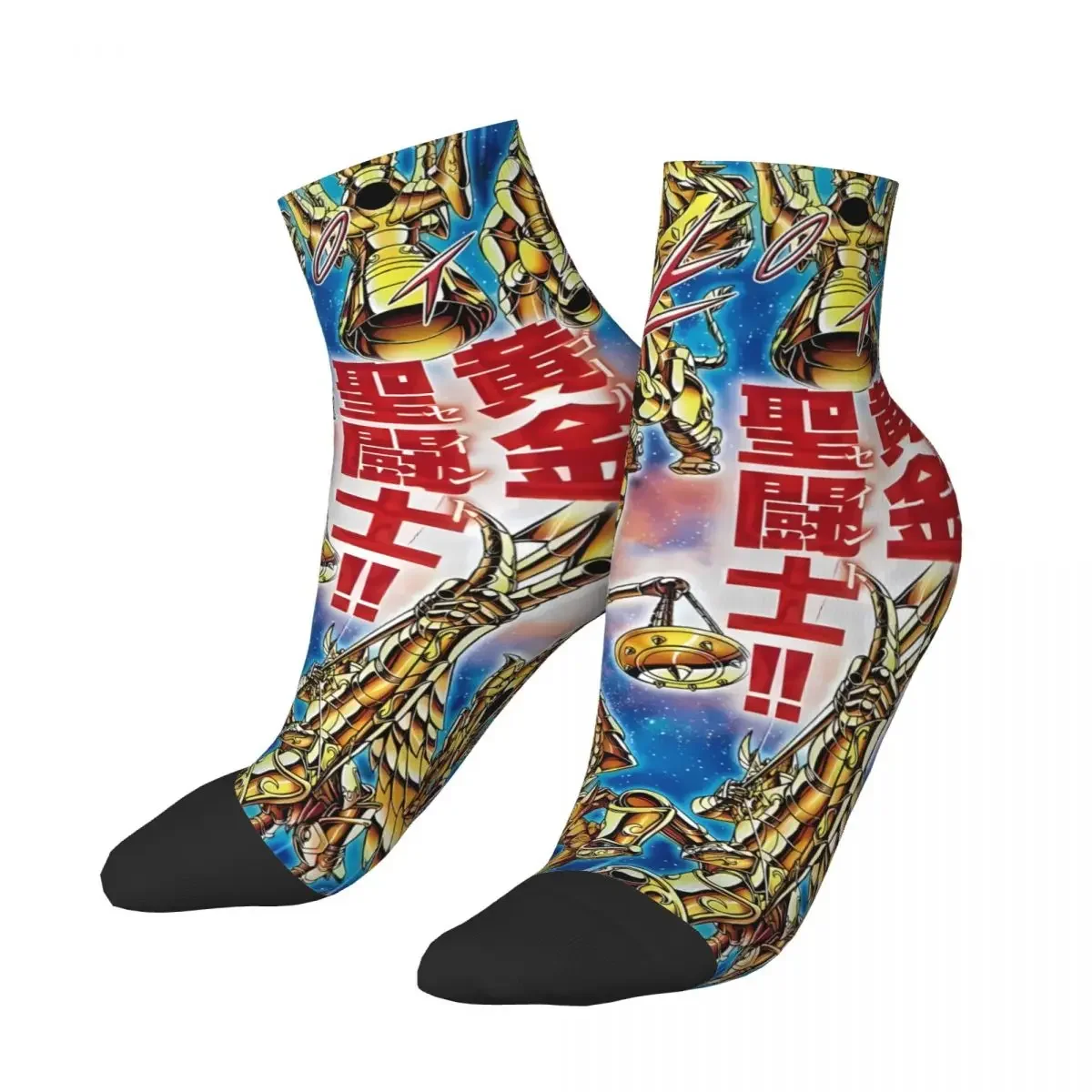 GUIA Personajes Cool Saint Seiya Anime Ankle Socks Male Mens Women Winter Stockings Hip Hop