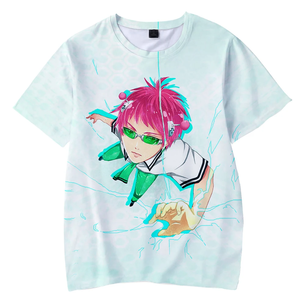 Saiki Kusuo No Sai-Nan T-shirt 3D Printed Men/women/Children Harajuku Funny Tees Clothing Summer Kawaii Japan 100-6XL anime top